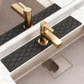 23.6 Inch Stone Faucet Mat for Kitchen Sink, Diatomite Absorbent Fast Drying Stone Sink Tray, Faucet Splash Guard Prevents Moisture for Kitchen Bathroom Countertop