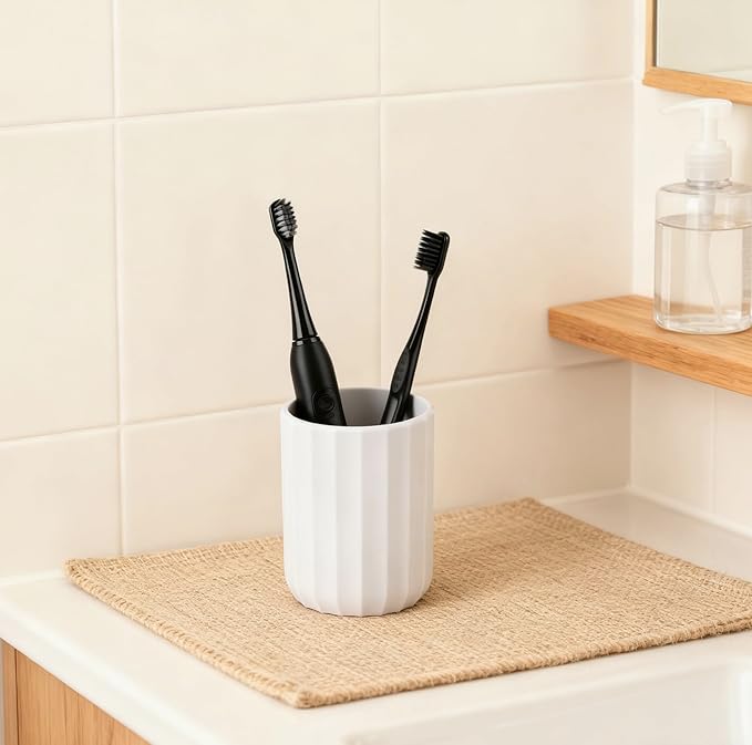 Toothbrush Holders for Bathrooms Silicone Tooth Brush Holder Electric Toothbrush and Toothpaste Storage Bathroom Countertop Organizer
