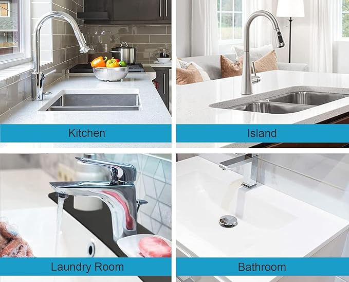Kitchen Sink Splash Guard Faucet Mat -1 PC Super Absorbent Fast Drying Mat Sink Gadgets-Splash Guard Behind Faucet Drip Catcher for Kitchen, Bathroom,Sink Mat, Dish Drying Mat, Bathroom(23.5" X 5.5" )