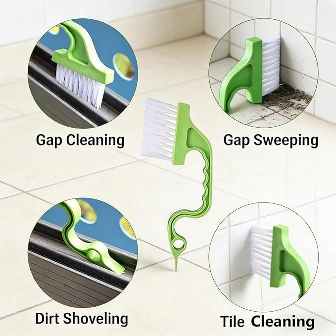 10 Pcs Crevice Cleaning Brush Set Multifunctional Gap Cleaning Brush for Household Use-Kitchen Kitchen Hood Window Track Vehicle Faucets Tile Grout Crevice Hearth (10pcs)