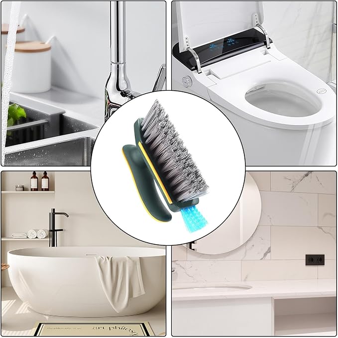 Generic Crevice Cleaning Brush - Efficient Stain Removal, Multi-Functional Gap Scrub Brush with Ergonomic Handle for Bathroom, Shower, Kitchen