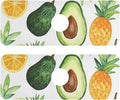 Cartoon Green Avocados Pineapples Kitchen Sink Splash Guard Faucet Mat Diatomite Absorbent Pad for Bathroom RV 14.7x5.4in 2PCS water