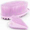 Avilana Premium Body Scrubber and Face Brush Set - 8 Years Trusted Since 2017 - SGS Certified Silicone 2-in-1 Shower Kit, Dual Sided Gentle Exfoliating Loofah Alternative Sensitive Skin Women Men Gift