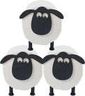 3PCS Sheep Toilet Roll Holder, Sheep-Shaped Toilet Paper Holder - Cute Lamb Design, No-Drill Standing Tissue Storage Rack for Bathroom, Living Room, Office Decoration