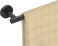 FORIOUS Towel Bar Wall Mounted, Stainless Steel Towel Racks for Bathroom 18 Inch, Includes Wall Mounting Hardware (Matte Black, Total Length 20 Inch)