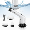 Handheld Cleaning Brush,Electric Spin Scrubber,Cordless Cleaning Brush with 3 Replacement Heads,Power Scrubber with 2 Adjustable Speeds,Shower Cleaner Brush for Bathroom,Tub,Toilet,Kitchen,Floor