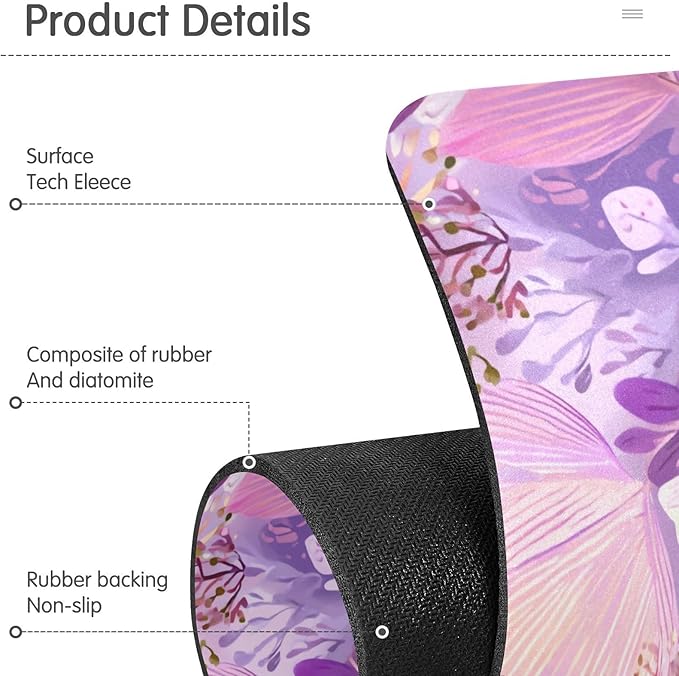 Kitchen Sink Splash Guard 1 PC 30 Inch Sink Faucet Mat Splash Guard for Bathroom Countertop Water Absorbent Foldable Cuttable Soft Washable Boho Pink Leaf