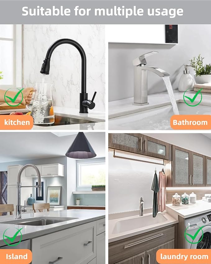 16 Inch Stone Faucet Mat for Kitchen Sink, Diatomite Fast Drying Mat for Kitchen Counter, Water Absorbent Faucet Sink Splash Guard with Raised Feet, Bathroom Counter Protector (White, 15.75"x3.93")