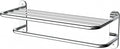 18 Inch Bathroom Towel Rack Towel Bar Towel Shelf Chrome Stainless Steel and Zinc Alloy Wall Mount 1pc for House Lavatory and Hotel