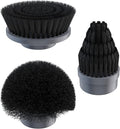 Replacement Brush Heads Set of 3 for GENIANI Electric Spin Scrubber, Scrub Brush for Cleaning Bathroom, Tile, Floor, Tub, and Shower (Black)