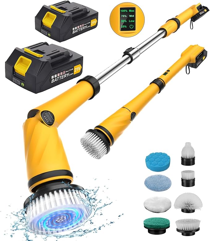 qimedo 3000 mAh Batteries Battery Electric Spin Scrubber Q3, Q1 Pro, Q2 Pro