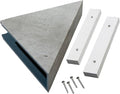Palisade Vinyl Waterproof Corner Shower Shelf in Frost Nickel