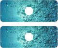 Blue Kitchen Faucet Absorbing Mat Sink Splash Guard Behind Faucet Drip Catcher for Bathroom RV Bar 14.7x5.4in 2PCS Water Bubbles