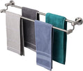 TocTen Double Bath Towel Bar - Thicken SUS304 Stainless Steel Towel Rack for Bathroom, Bathroom Accessories Double Towel Rod Heavy Duty Wall Mounted Towel Holder (Brushed, 30IN)