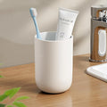 Toothbrush Cup 10.5oz Reusable Unbreakable Bathroom Tumbler 1 PCS, Easy to Clean Plastic Bathroom Cup Toothbrush Holder for Bathroom Counter Organizer