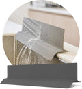 19.7 inches 100% Premium Silicone Kitchen Sink Splash Guard - Non Slip Strong Suction, Durable, and Easy-to-Clean Splash Protector for Mess-Free Cooking and Dishwashing (Deep Gray)