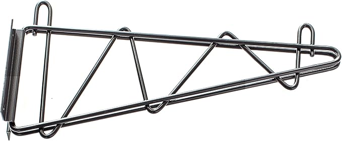 Omega Products Corporation 14" Deep x 42" Wide x 7" High Fixed Black Wall Mount Shelving Kit