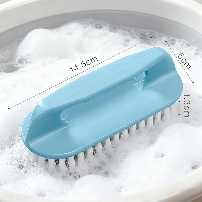 Brushes for Cleaning Brush with Handle for Shower, Kitchen, Sink, Bathroom, Floor-Blue