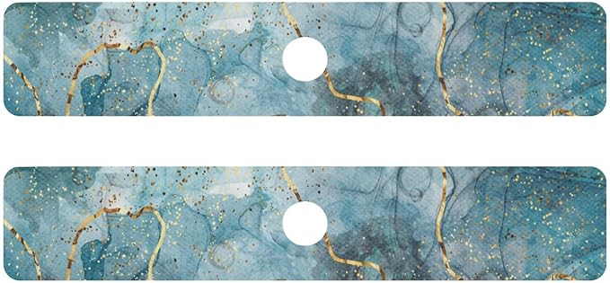 Kitchen Faucet Absorbing Mat Sink Splash Guard Behind Faucet Drip Catcher for Bathroom RV Bar 14.7x5.4in 1PCS Blue Gold Marble Art