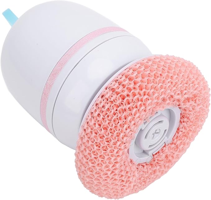 Cordless Dish Scrubber, USB Rechargeable Electric Dish Spin Scrubber, Easy & Quick & Efficient Cleaning, Practical Electric Dish Cleaning Brush for Dish Washing Kitchen (Roseate)