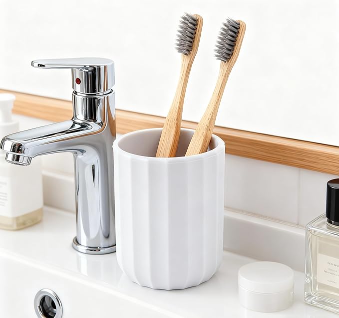Toothbrush Holders for Bathrooms Silicone Tooth Brush Holder Electric Toothbrush and Toothpaste Storage Bathroom Countertop Organizer
