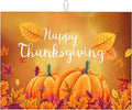Large Dish Drying Mat for Kitchen Count,Happy Thanksgiving Dish Drying Mat,Fall Pumpkins Maple Leaves Harvest Dish Drainer Mat Drying Pad,Super Absorbent Reversible Microfiber 18"X24"