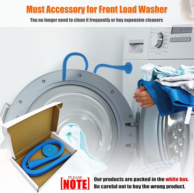 Washer Door Prop for Front Load Washing Machine, Removable Magnetic Washer Door Holder - Flexible Adjustable Washer Door Stopper Keep Washer Door Open to Prevent Odors - Blue