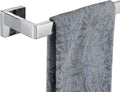 JQK Polished Towel Bar, Rounded Edges 18.41 Inch Towel Rack, 304 Stainless Steel Bathroom Wall Mount, Useable Length 16 Inch, TB250L16-CH