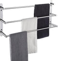 KOKOSIRI Bath Towel Bars Bathroom 3-Tiers Ladder Towel Rails Wall Mounted Towels Shelves Rack Stainless Steel, Polished Chrome, B5002CH-L24
