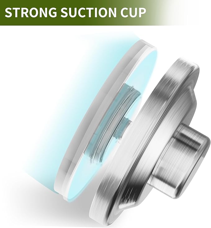 DELITON Suction Cup Razor Holder, Powerful Suction Cup Hooks for Wall, Removable&Reusable Shower Hooks for Towel, Loofah, Toothbrush
