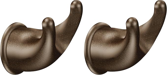 Moen YB8003OWB Mason Robe Hook, 1 Count (Pack of 2), Old World Bronze