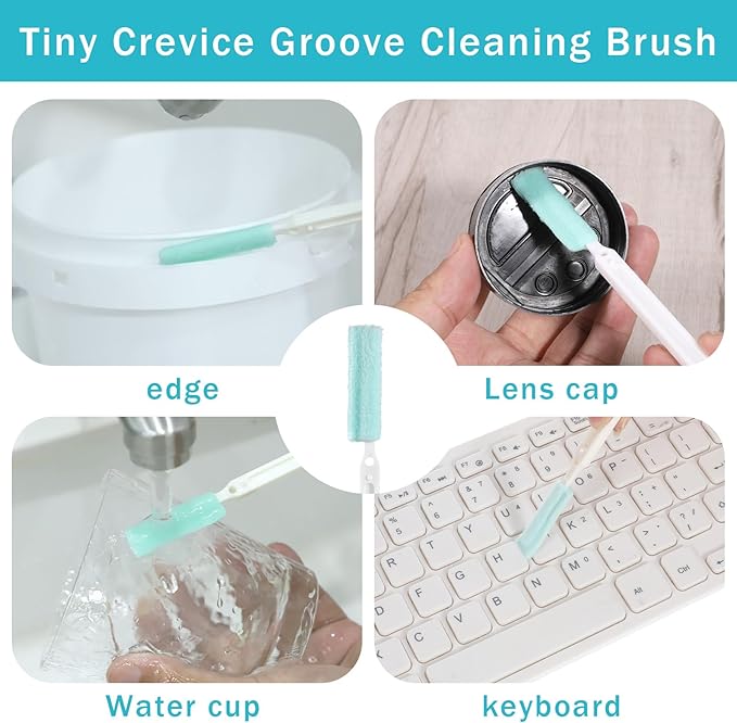8 Pcs Small Cleaning Brush Tight Spaces, Crevice Cleaning Brushes Tool Stiff Grout Clean Brushes Handheld Grout Scrub Brush Set for Corner, Sink, Bathroom, Kitchen, Household Use