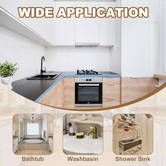 PATIKIL 79 Inch Collapsible Shower Threshold Water Dam Guard, Shower Stopper Barrier Self Adhesive Sink Splash Guard for Frameless Shower Door Bottom, Gray (1.2"Wx0.6"T)