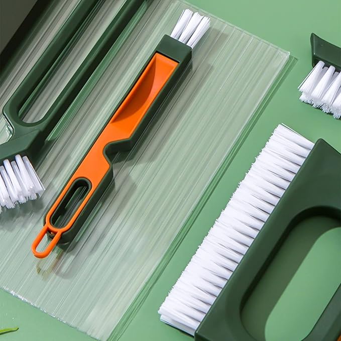 Upgraded Grout Cleaner Brush Set Detail Brush Set for Sink Drain Portable Grout Brush for