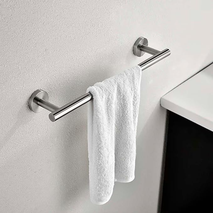 Modket 12 Inches Brushed Nickel Towel Bar Bathroom Hardware 304 Stainless Steel Wall Mounted Kitchen Towel Holder Cloths Hanger