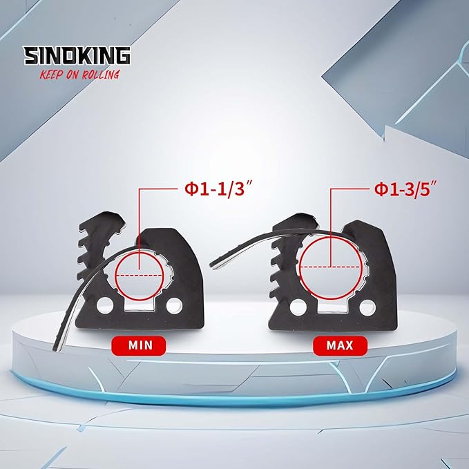 SINOKING Rubber Shovel Mount, Tool Clamp for 1-1/8" to 1-1/2" objects, Mount Kit Car Accessories for Offroad 4X4 parts