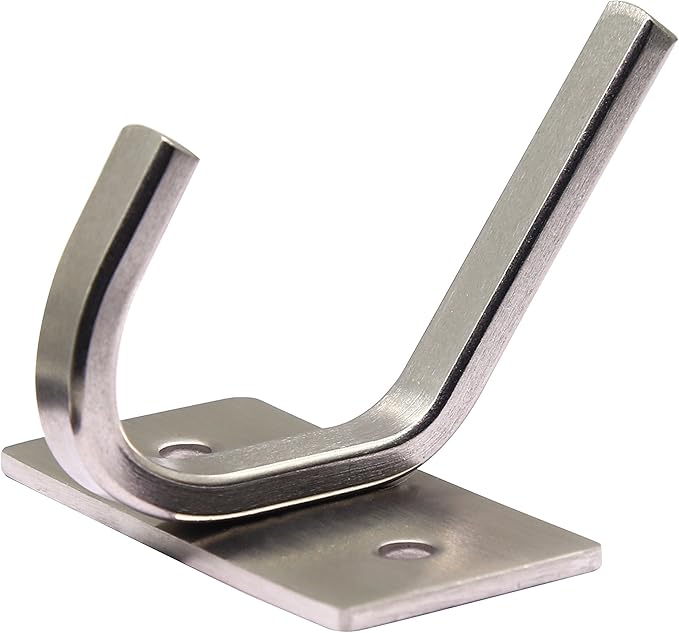 WEBI Coat Hook 5 Set, SUS 304 Heavy Duty Single Robe Hat Bath Towel Hook Closet Clothes Hanger Rail Garment Racks Holder Home Storage & Organization, Wall Mountable, Brushed Finish, C-CBG01