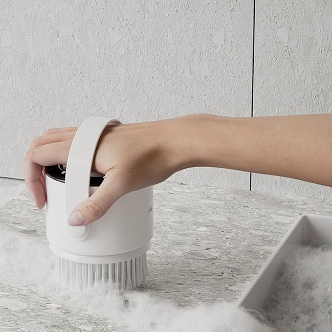 Rechargeable Electric Scrubber Ergonomic Grip Heavy Duty for Shower Sink Appliances Bathroom Cleaning Brush