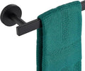 16 Inch Bathroom Towel Bar Bath Towel Rack Kitchen Towel Holder Towel Hanger Wall Mounted SUS304 Stainless Steel Matte Black AN4001MB-L16