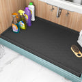 TigeJoy 31" x 22" Under Sink Mats for Kitchen Waterproof, Leak-Proof Silicone Mat Sink Protector and Cabinet Liner, Kitchen Essentials Organizer and Storage, Boot or Shoe Tray, Pet Feeding Mat