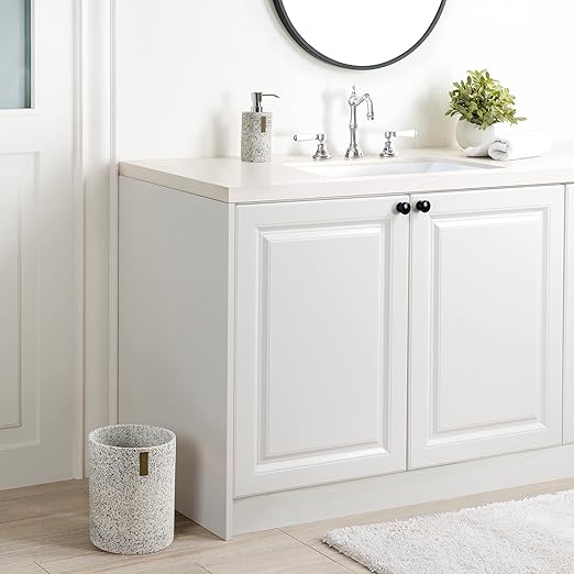 Allure Home Creation Lerrazzo Resin Wastebasket