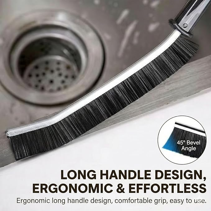 8 Pcs Hard Bristle Crevice Cleaning Brush,Gap Cleaning Tool Gap Brush,Small Cleaning Brush,Grout Brush Grout & Gap Crevice Brush for Deep Cleaning Kitchen Window Tracks Bathroom Corners
