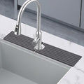 23.6in Kitchen Faucet Mat, Diatomite Sink Stone Quick Dry Around Faucet Mats for Bathroom Counter (Dark Gray)