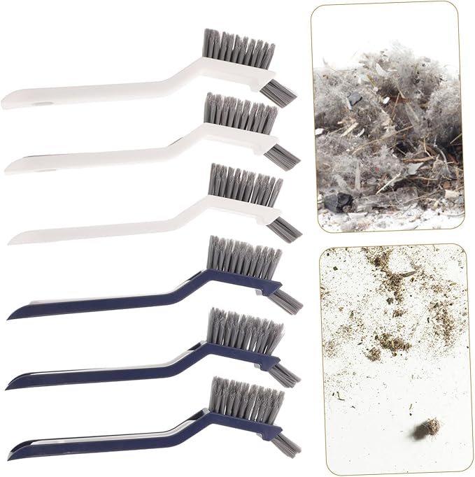 6pcs Edge Brush Grout Removal Tool Cleaning Brush for Spaces Tile Floor