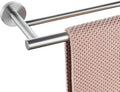 Miyili 24-Inch Bathroom Double Towel Bar Brushed Stainless Steel Bath Towel Rack Holder Wall Mount, A01N60B