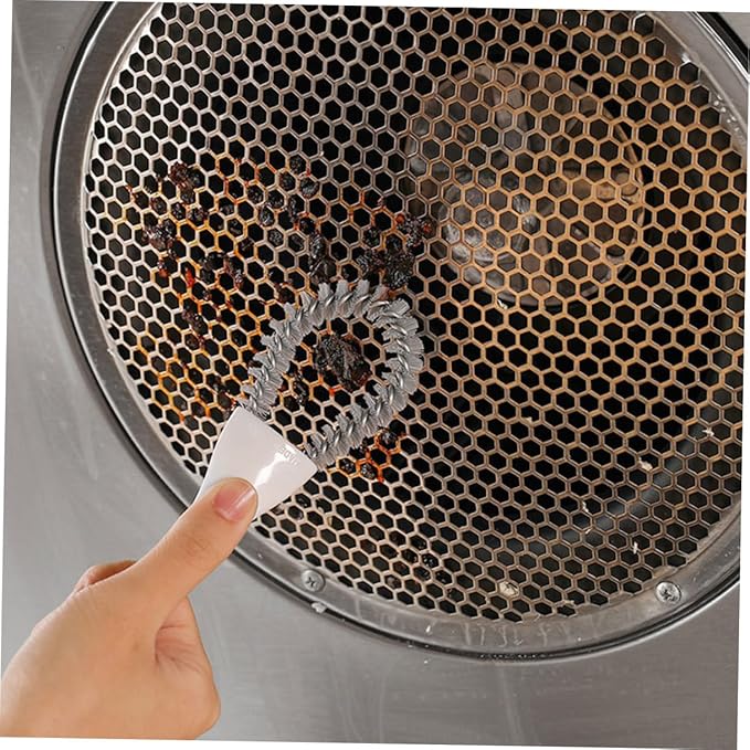 2pcs Kitchen Cleaning Brush Set, Crevice and Grout Scrub Brush with Stiff Bristles, U-Shaped and Angled Design for Deep Dirt Removal in Stove, Grill, and Narrow Gaps, Household