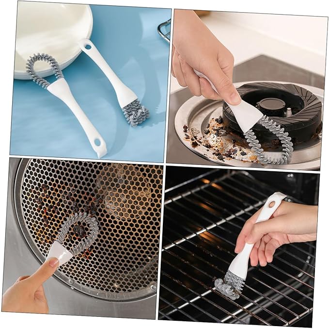 2pcs Multi Function Crevice Cleaning Brush for Tight Spaces Durable Grout Brush for Kitchen Bathroom More Ergonomic Design for Efficient Scrubbing