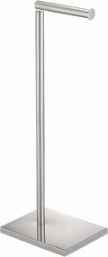 Toilet Paper Holder Stand, Free Standing Toilet Paper Holder with 4 Rolls for Bathroom, Weighted Base Toilet Paper Stand, Chrome