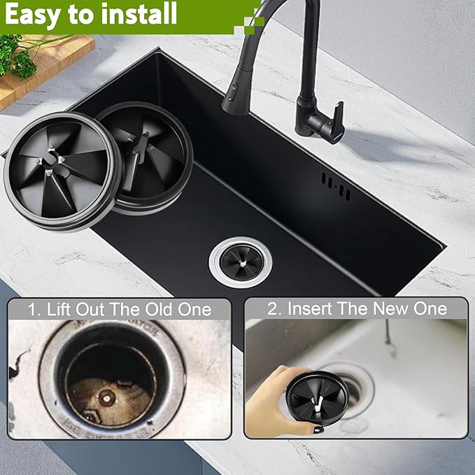 16 Pack 3 3/8 Inch Garbage Disposal Splash Guard - QCB-AM Replacement for InSinkErator Evolution & for Moen Models Silicone Splash Baffle with Noise Reduction, Leak-Proof Drain Protector Accessories