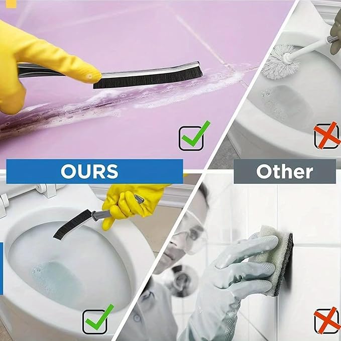 Gap Cleaning Brush Set – 5pcs Hard Bristle Crevice Brushes for Kitchen & Bathroom Tiles, Sink Edges, Window Tracks, Tight Corners, Multi-Purpose Tile & Faucet Cleaning